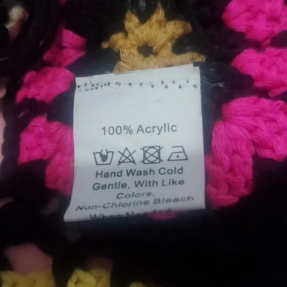 Colorful Crochet Fringe Top Size Medium - Picture 4 of 5